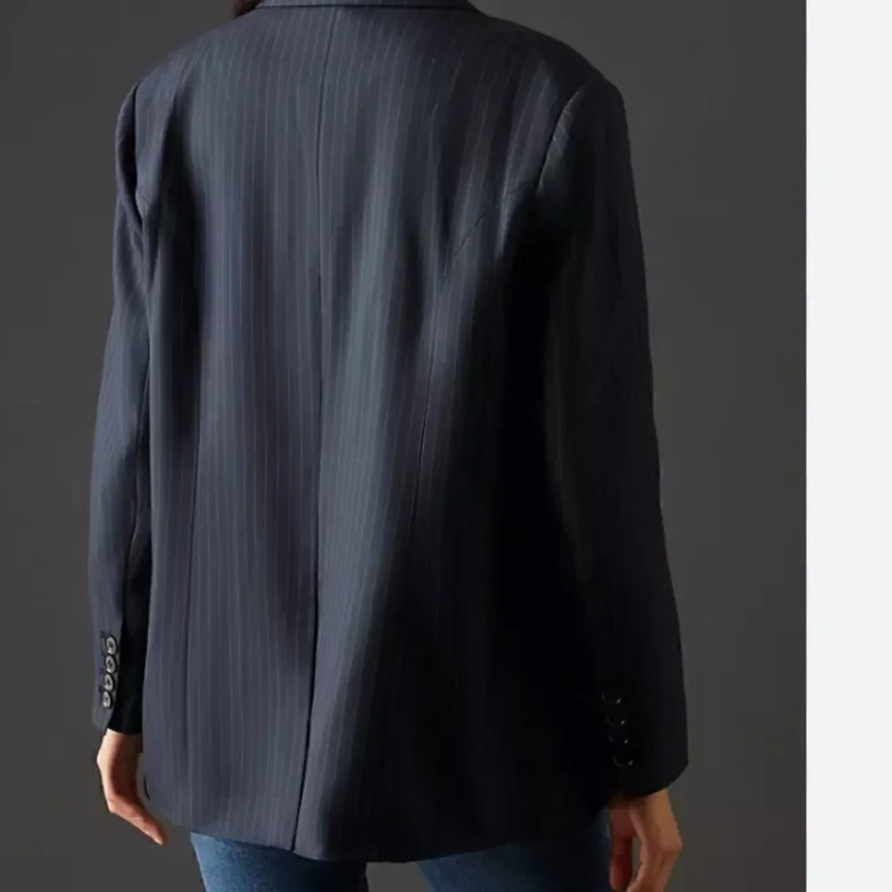 Mare Mare X Anthropologie pinstripe blazer - Picture 4 of 8